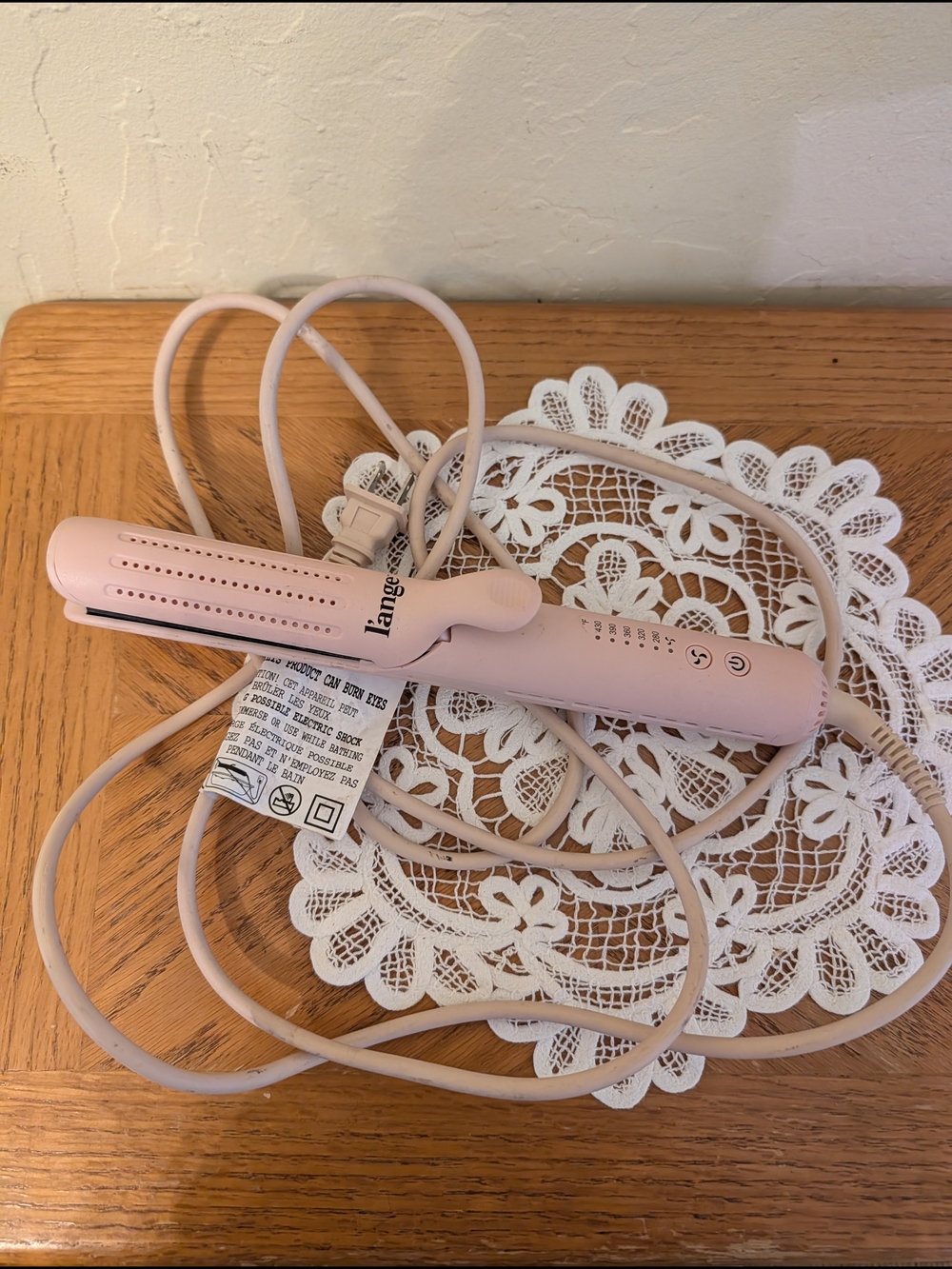 L'ange Le Duo A133 360° Airflow Titanium Hair Styler Straightener – Pink - Picture 5 of 6